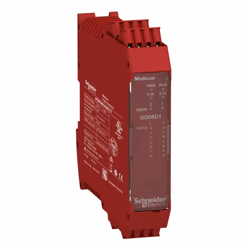 Modulo di espansione uscite Schneider Electric Modicon XPSMCM, 8 A, diagnostica + SIL1, morsetti a molla XPSMCMDO0008C1G