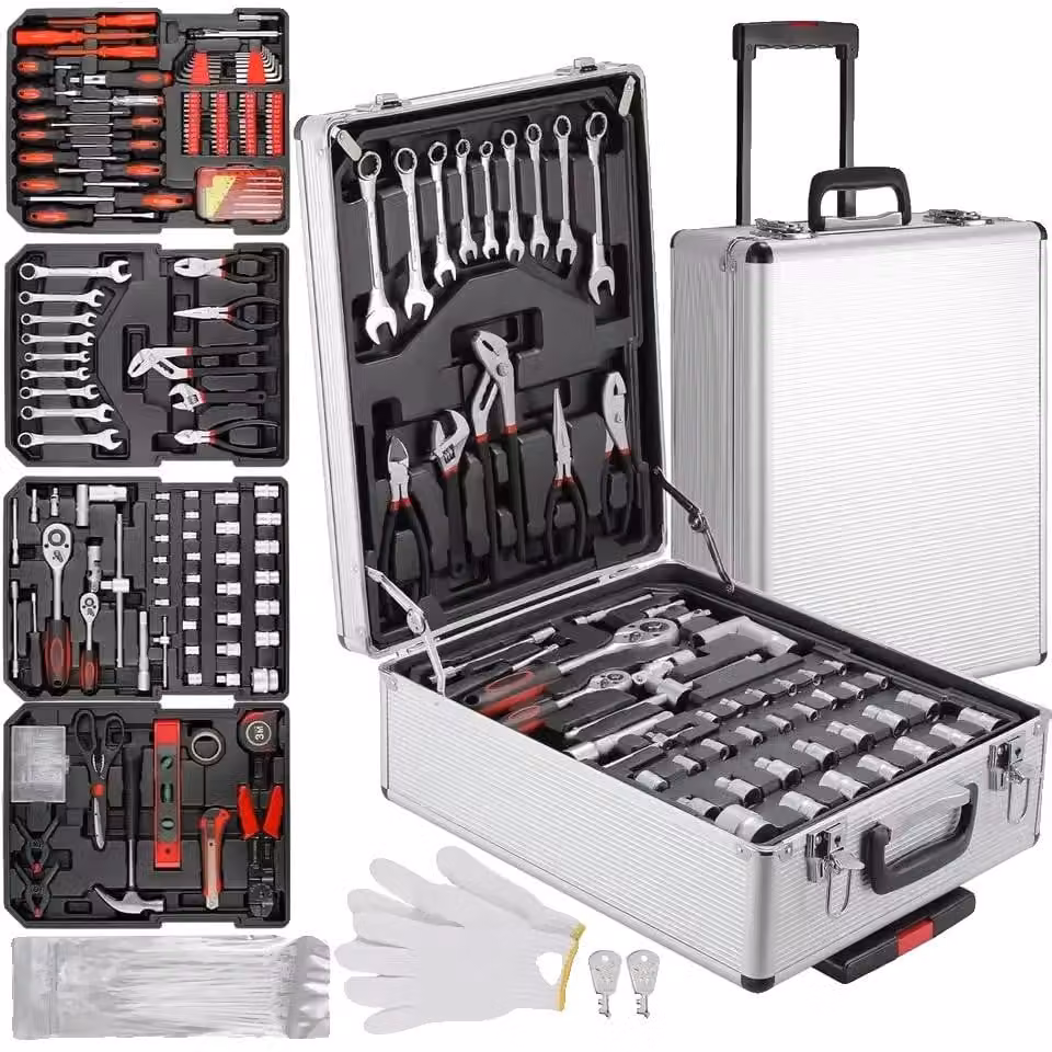 Set di utensili per meccanici, 799 pezzi, con custodia portatile su ruote