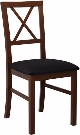Sedia da pranzo FRATONIA 5 - noce / nero
