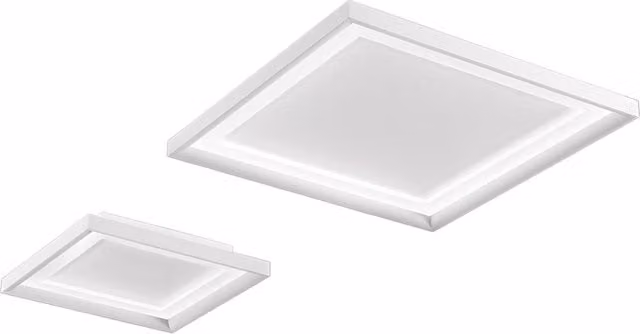 Plafoniera e Applique LED Perenz Square Bianca con Luce Up and Down e Colore Bianco Caldo