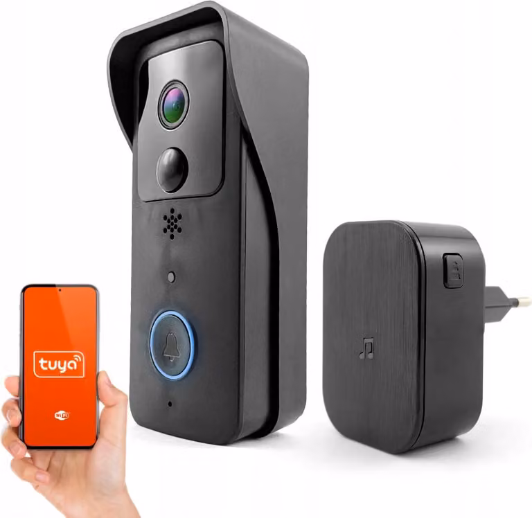 Citofono video WiFi 1080p con campanello
