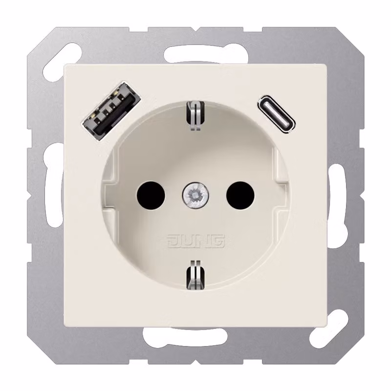 Jung SCHUKO Presa di corrente con USB tipo AC A1520-15CA (A1520-15CA)