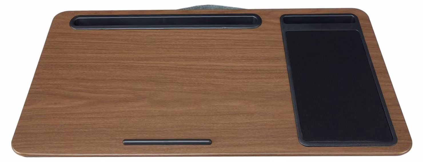 Scrivania da scrivania, in noce, con cassetto, tappetino per il mouse, supporto per cellulare, adatta per laptop