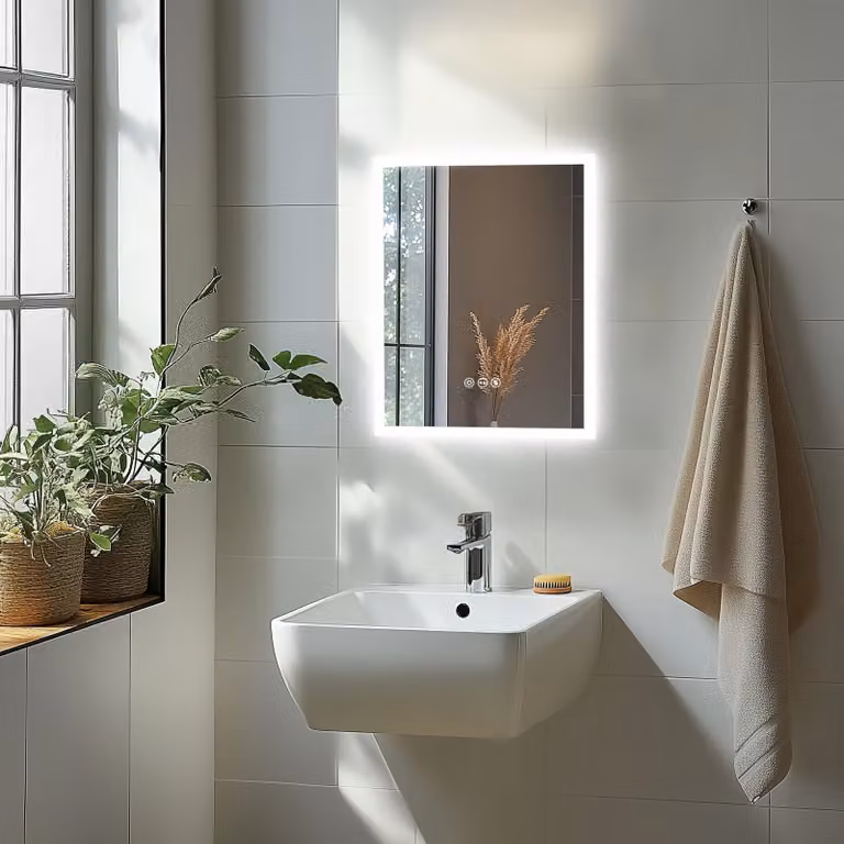 Specchio per il trucco - Specchio da trucco - Specchio ingranditore - Specchio da bagno - Specchio per il trucco con illuminazione a LED