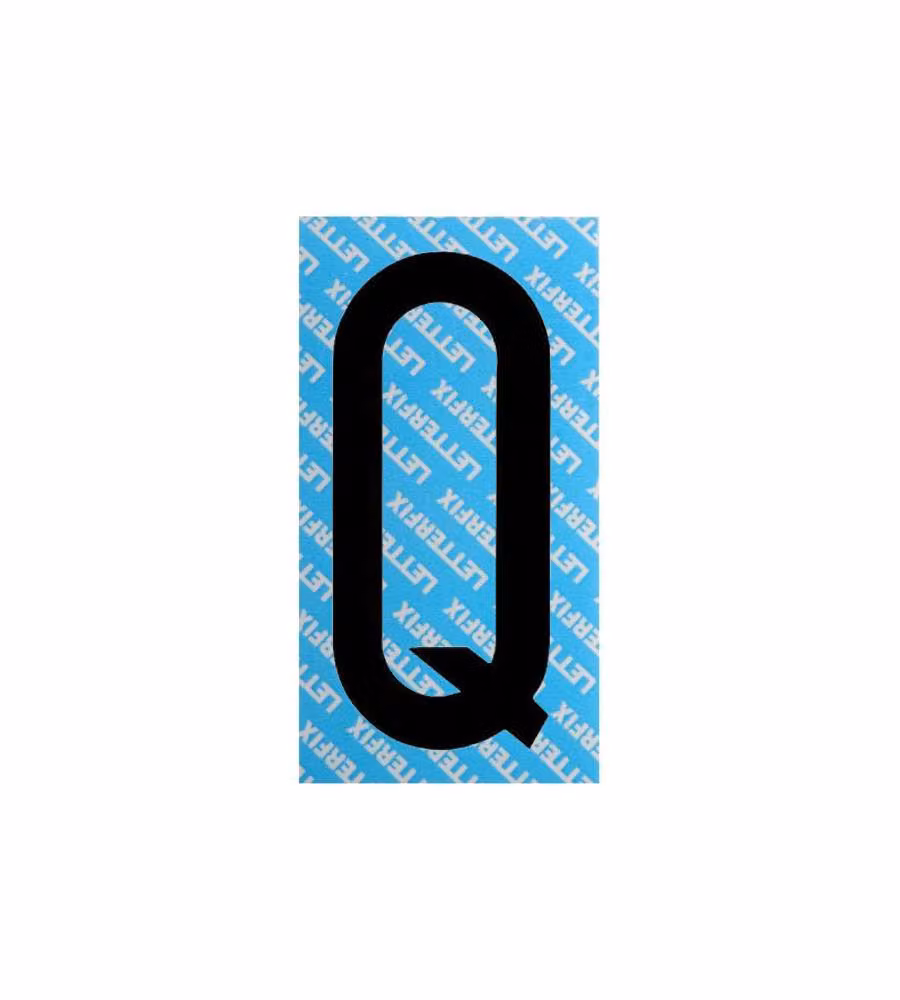 Lettera Adesiva Nera Serie T80 Q Letterfix