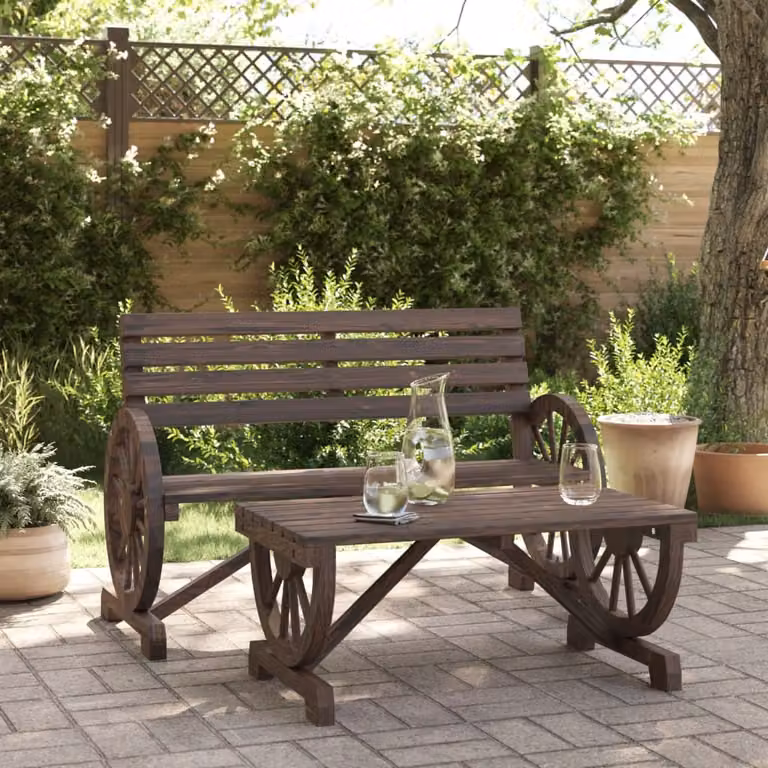 Maison Exclusive - Set da esterno per relax, composto da 2 pezzi, in legno massello di abete