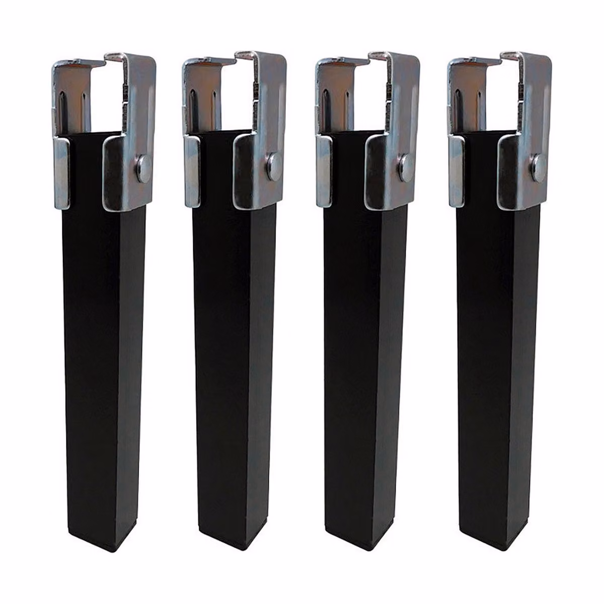 Gambe del letto in acciaio Micel 4 pezzi (4 x 3 x 25,5 cm)