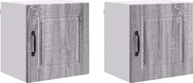 Armadietto a muro PORTO 2 pcs Grigio Sonoma 40 x 31 x 40 cm