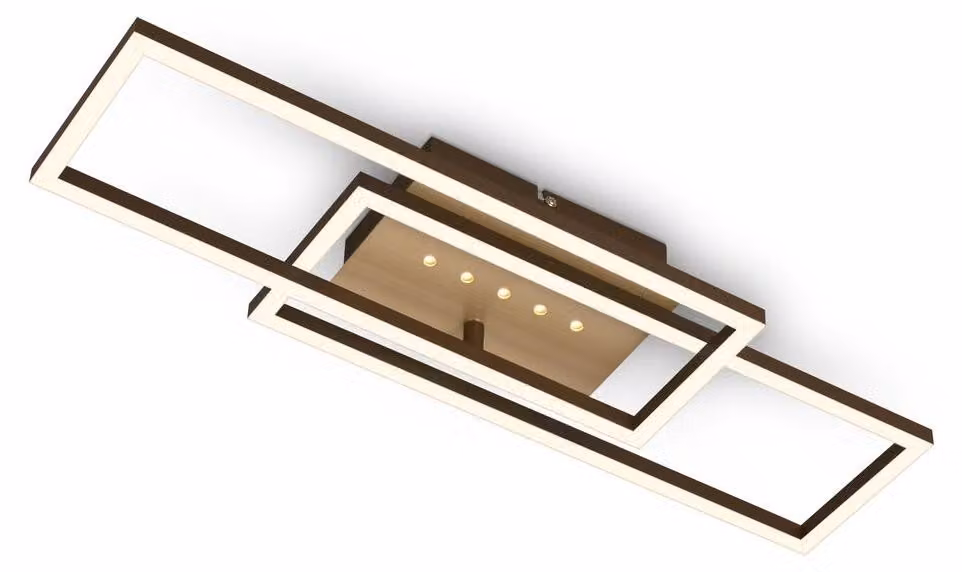 Lampada da soffitto a LED con punti LED, marrone-oro, LED/30W
