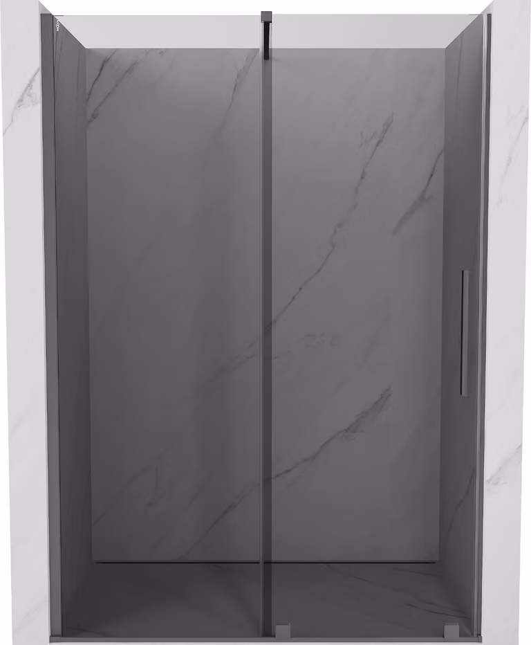 Mexen Velar porta doccia scorrevole 140 cm, grafite, gun metal - 871-140-000-41-95