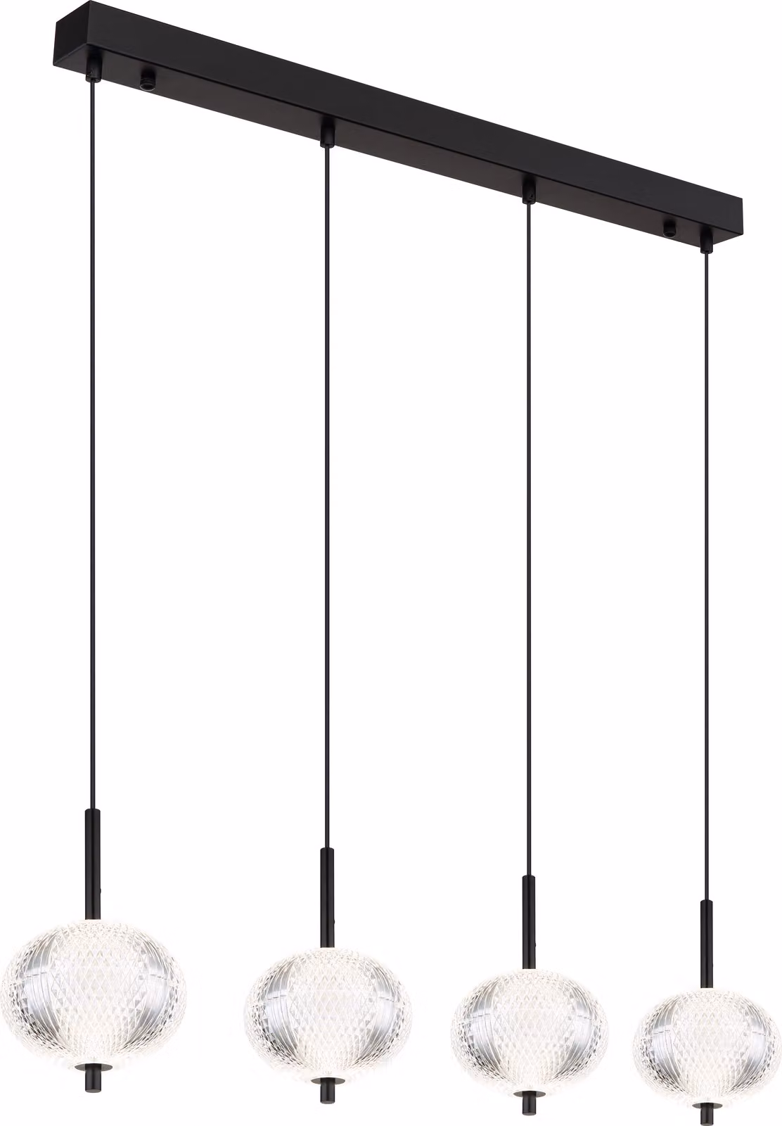 Globo Lighting lampada a sospensione in metallo nero opaco, LED