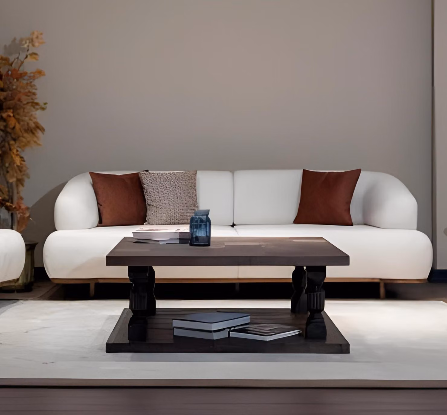 Sofa Couch Dreisitzer Wohnlandschaft Modern Komfort Elegant
