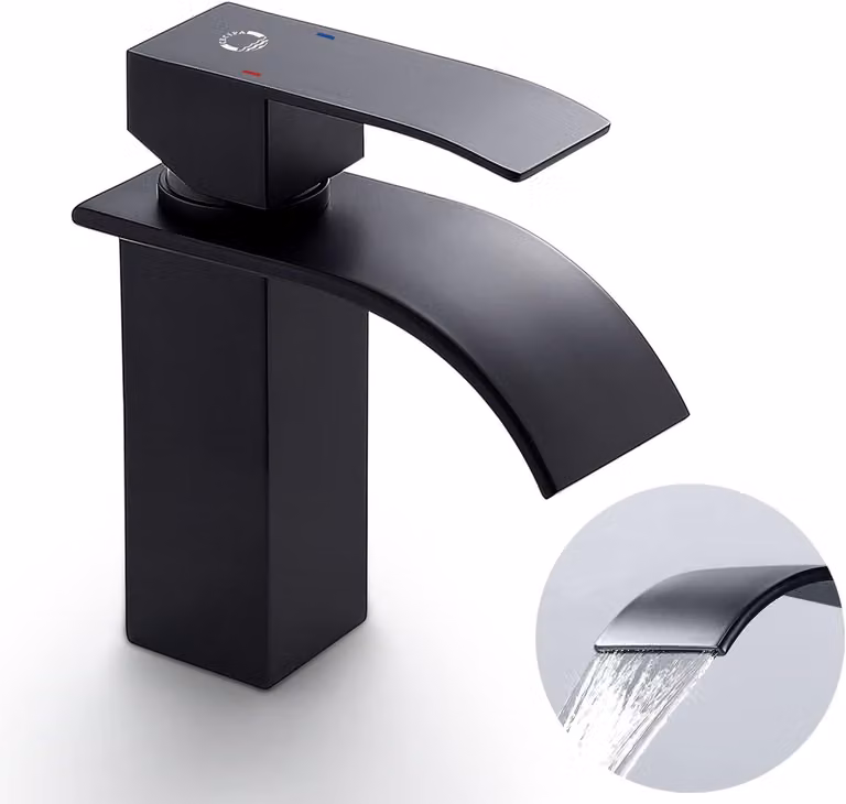 Miscelatore monocomando Badarmatur, altezza 84 mm, per bagno e lavabo