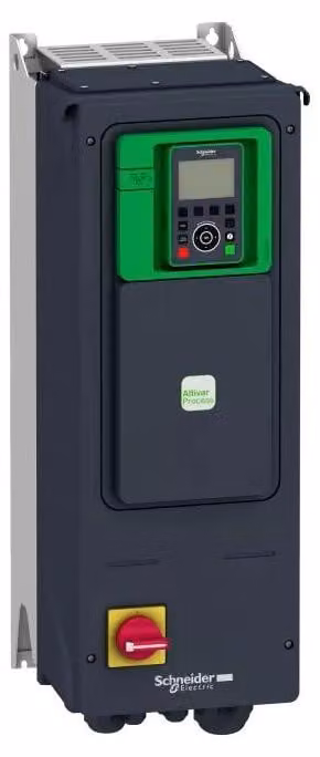 Convertitore di frequenza Schneider Electric, ATV950, 0,75 kW, 400/480 V, con modulo di frenatura/interruttore, IP55 ATV950U07N4E
