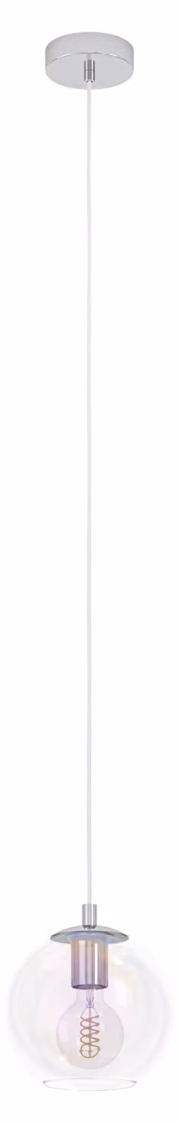 Lampada a sospensione Eglo Ariscani 2 cromata Ø 20 x 110 cm
