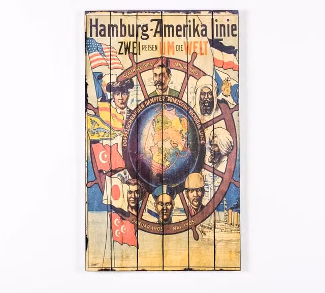 Stampa su legno 60 x 100 cm Hamburg - amerika 3cm X 60cm H 100cm Stones