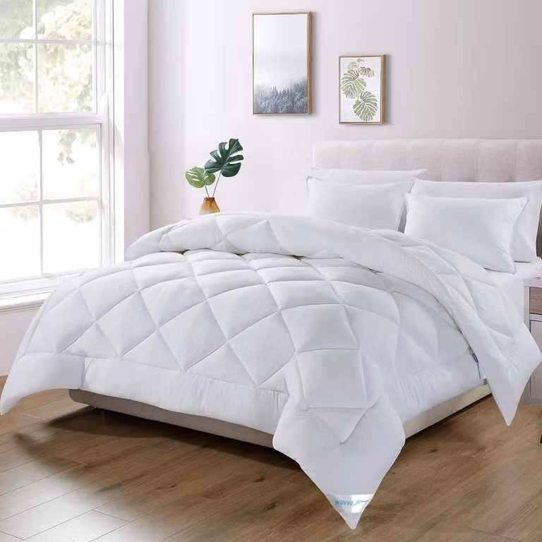Copertura per letto, adatta a tutte le stagioni, 180 x 220 cm, in microfibra, per letti singoli e matrimoniali