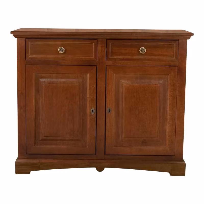 Credenza arte povera a 2 ante in legno noce scuro Mobili 2G L/P/H: 117 x 46 x 96 cm – 2