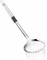 Schiumarola rotonda Leifheit in acciaio inox color argento