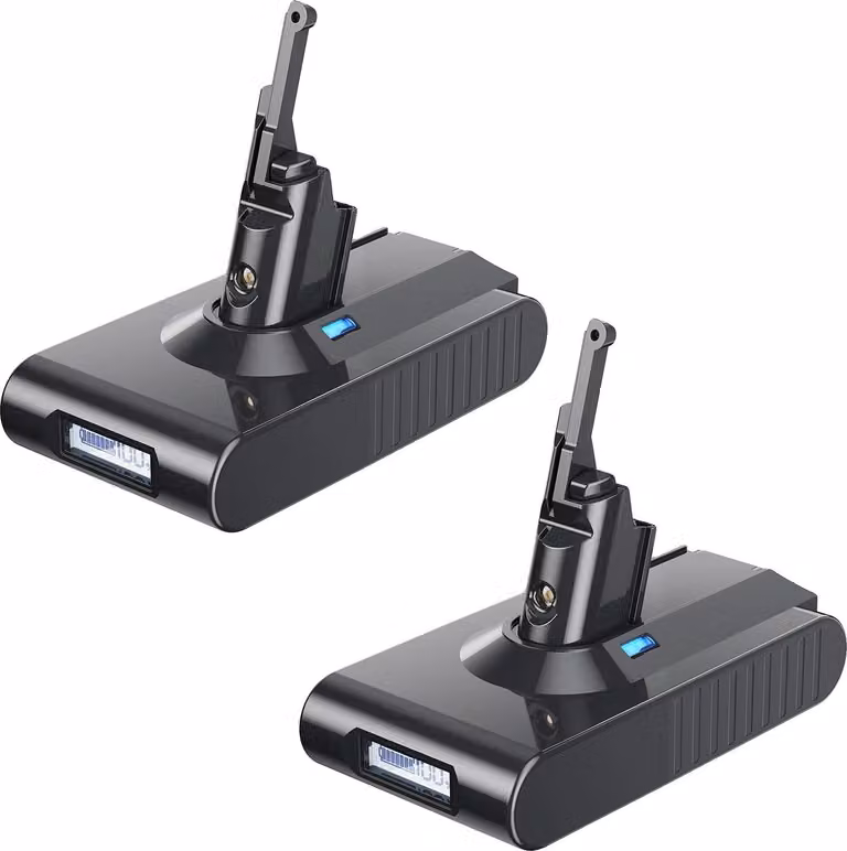 Batteria di ricambio, capacità 6500mAh, compatibile con la serie V8, 2 batterie