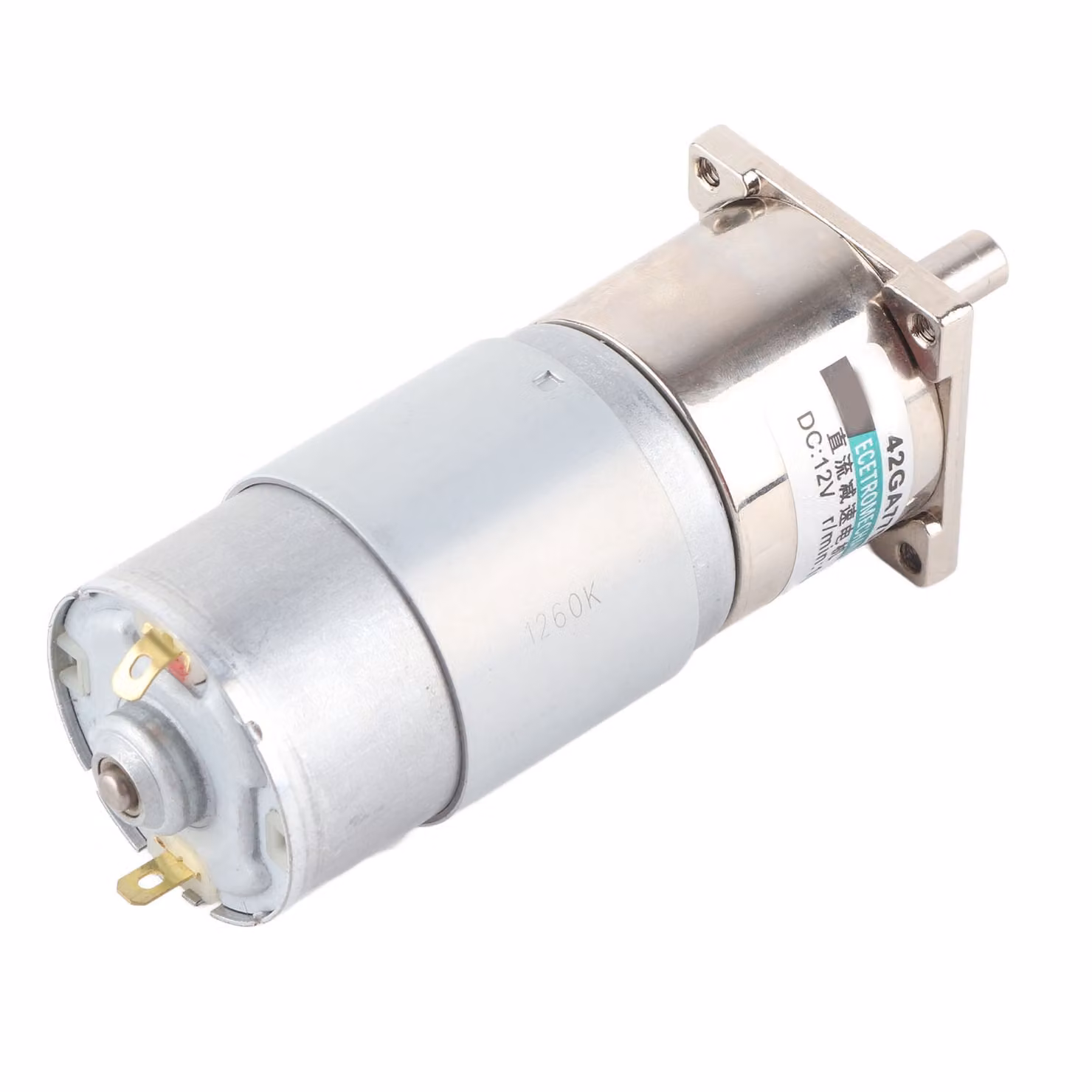 Motoriduttore DC, piccolo, bassa velocità, CW/CCW, montaggio a magnete permanente, controllo sportivo, 12 V, XD42GA755 (100 rpm)