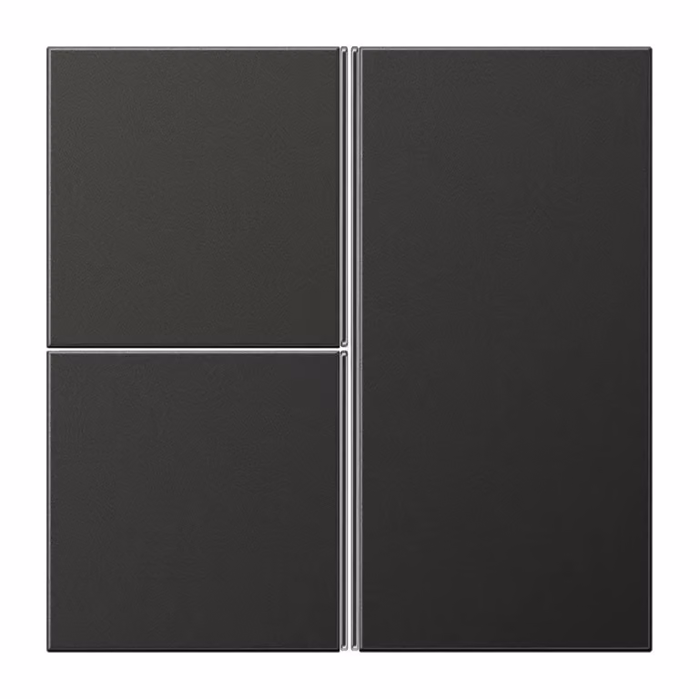 Jung AL2403TSAAN Placca a 3 pulsanti, completamente antracite (alluminio verniciato)