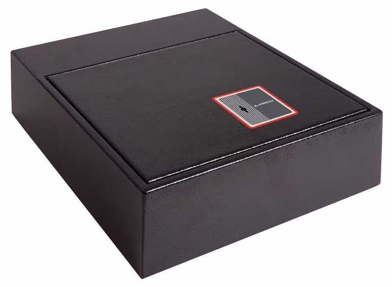 Cassaforte per mobili con serratura a chiave - Capacità: 11 litri - Dimensioni: 31x38x11 cm - Acciaio