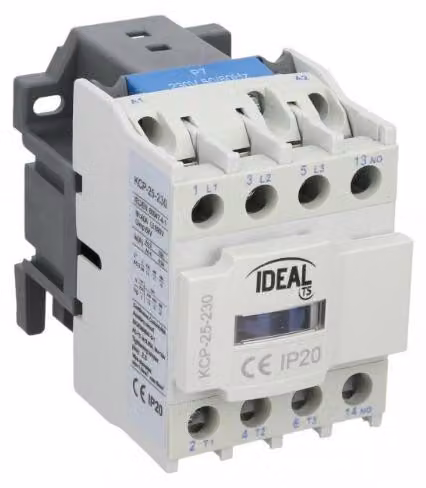 Interruttore magnetotermico 25A, 3 poli, 230V AC, modello KCP-25-230, codice 24106