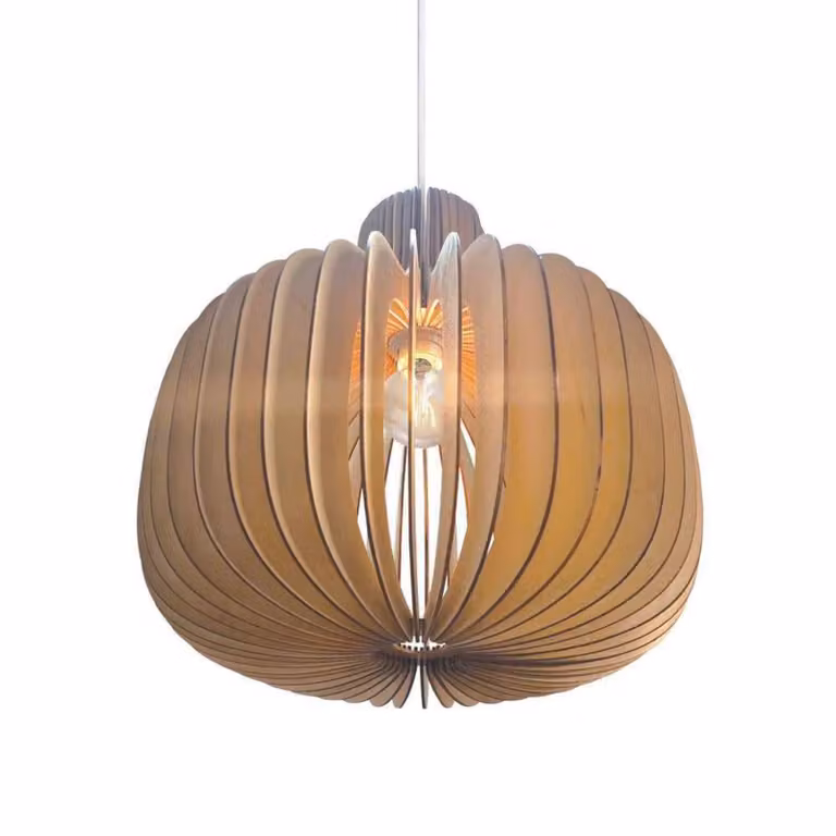 Nordlux Lampada a sospensione Hazo, dimmerabile, Soggiorno / Sala da pranzo, Legno, Scandinavo, Lampada a sospensione