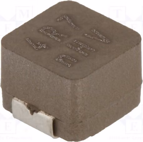 1x Induttore: Ferrite, 20%, 4,7 µH. Caratteristiche: Corrente di funzionamento: 6,7 A, Resistenza DC: 32 mΩ. Corrente di saturazione: 6,5 A. Modello: MPXV1D0650L4R7, componente SMD
