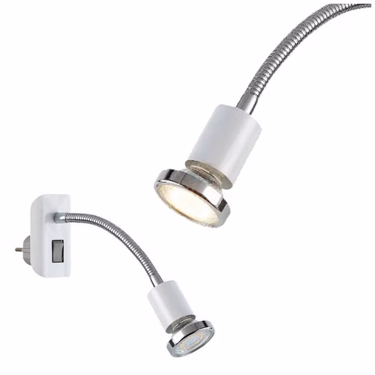 Rabalux 5673 Faretto da soffitto 1 spot Dobra, GU10, 4,5W, 3000K, 340lm, bianco, bianco caldo, moderno, 24,5cm