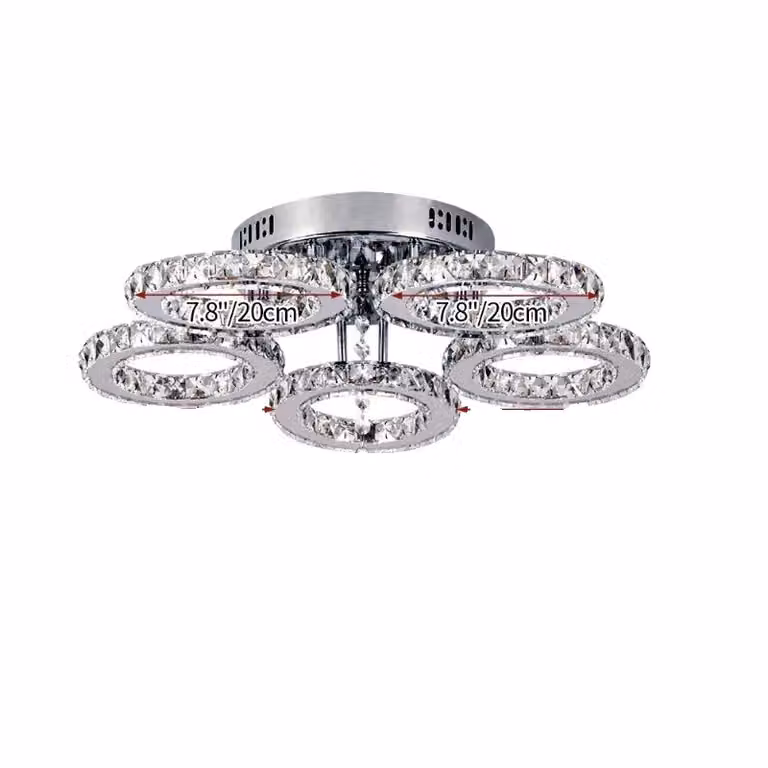 Lampada a soffitto, tecnologia LED, design elegante, modello C-5, luce bianco caldo