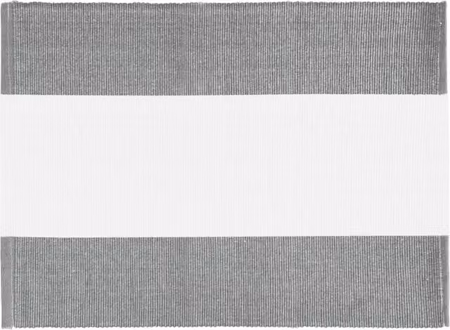 Tovaglietta segnaposto KASANOVA a righe in cotone grigio L: 50 cm, P: 35 cm