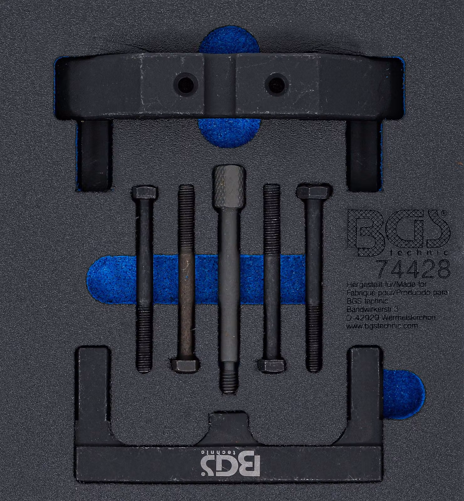 BGS inserto carrello officina 1/6: set di attrezzi per la regolazione del motore per VAG 4.0 FSI / TFSI - 74428