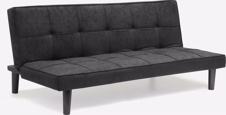 Giada Dark divano letto di design a 2 posti in tessuto per la casa e l'ufficio