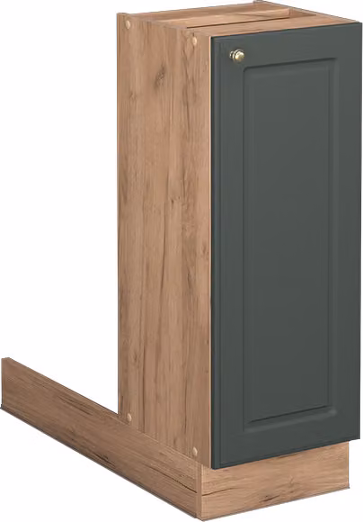 Isola cucina Vicco Fame-Line Verde-oro rustico 30 cm senza piano di lavoro, Model 38621