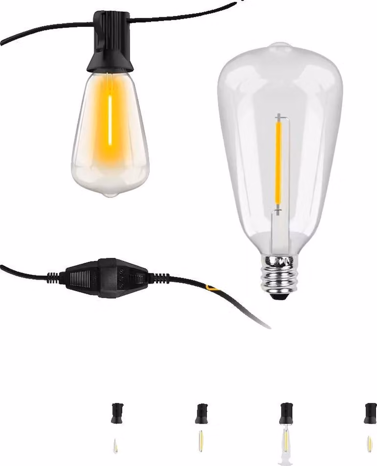 Luci fiabesche a LED, impermeabili, efficienti dal punto di vista energetico, 100FT 30m 50LED, spina UE