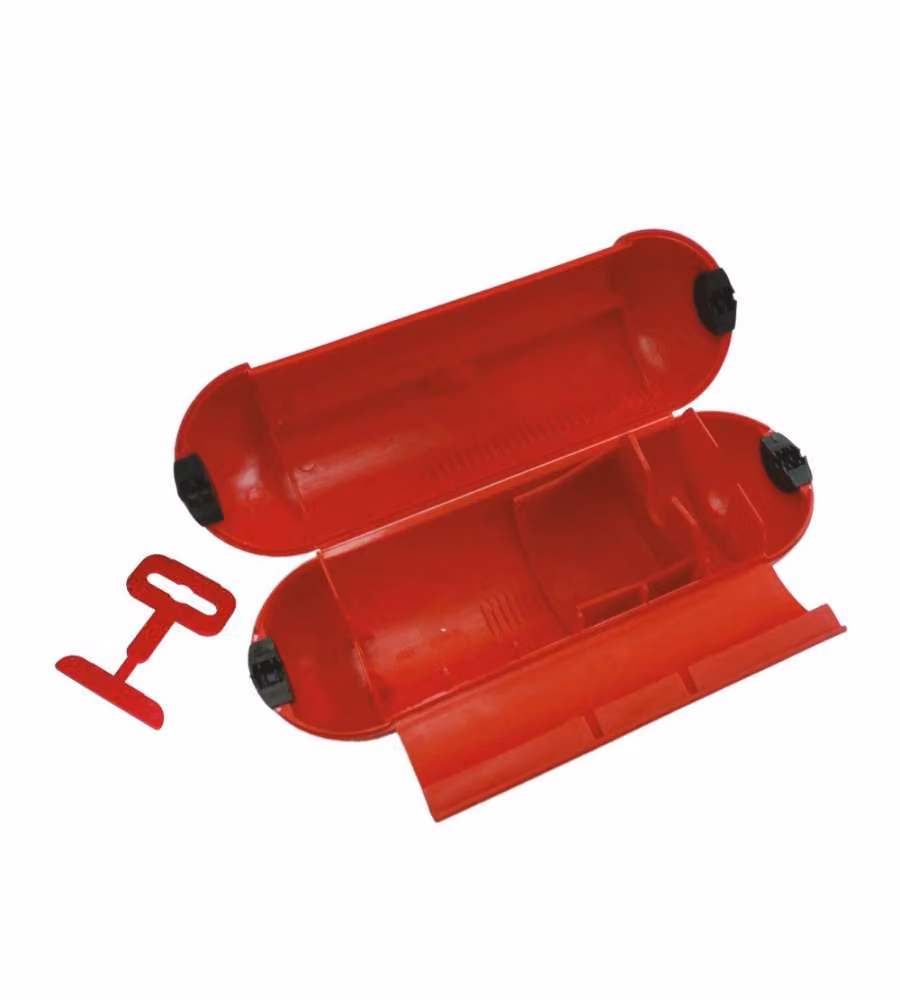 Guscio protettivo per giunzioni spina-presa Poly Pool in plastica rossa 66x205 mm – 2