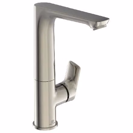 Ideal Standard Connect Air miscelatore per lavabo senza scarico, bocca alta, sporgenza 174 mm A7023GN Silver Storm