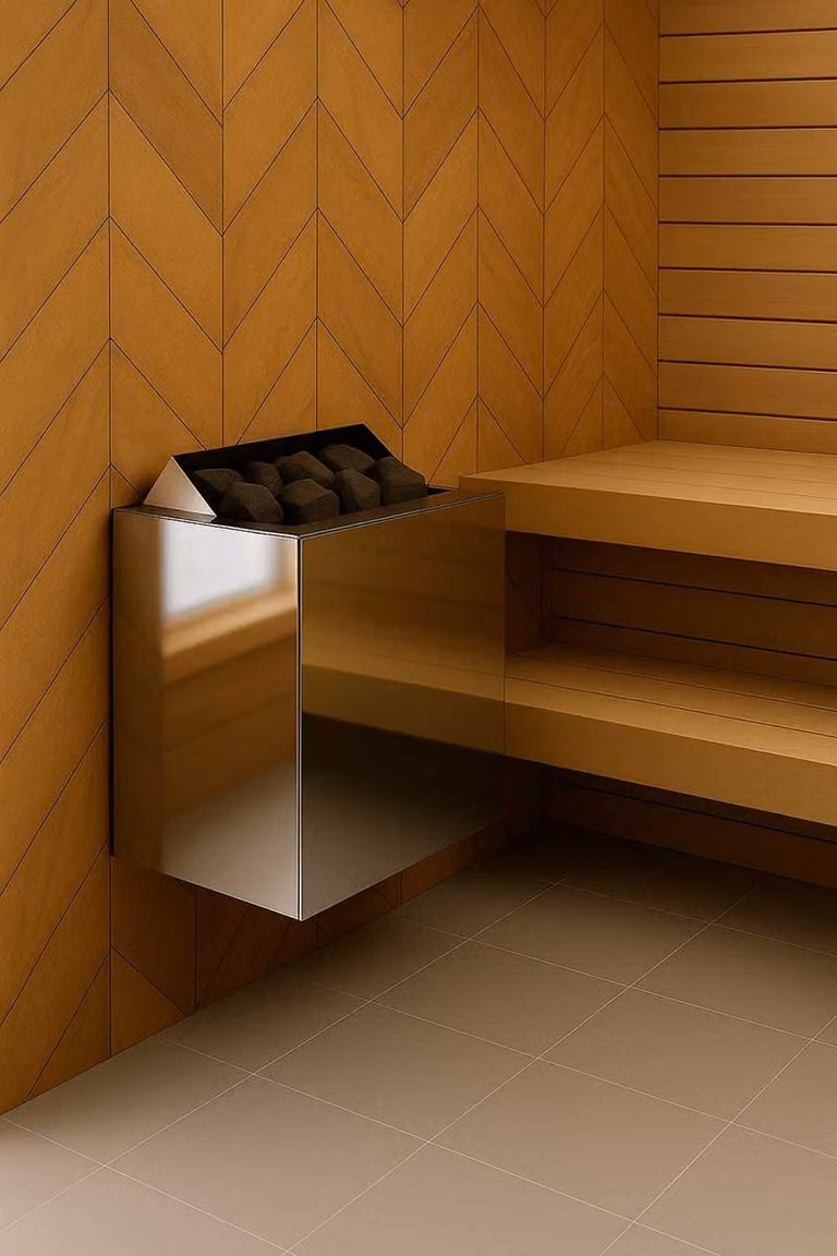 Stufa per sauna Harvia Vega Qubic 4,5 kW | richiede un sistema di controllo separato | HBQ454E