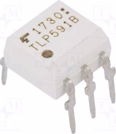 1 x Optoisolatore: Fotodiodo 2,5 kV, montaggio su circuito stampato (THT), canali: 1, involucro DIP6, modello TLP591B(C,F). Optoisolatore