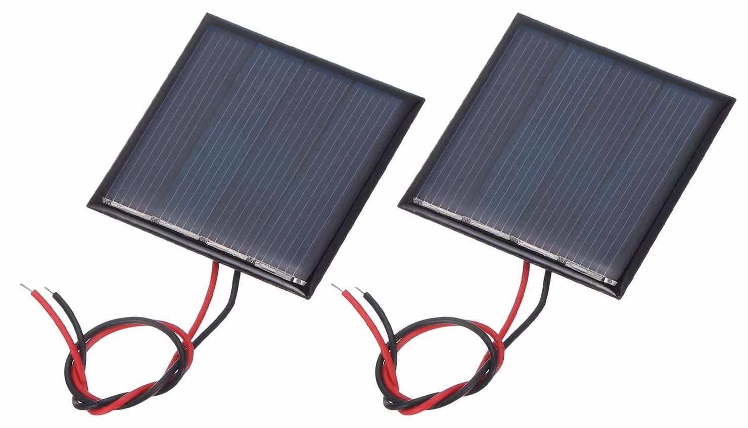 2 Mini pannelli solari da 2V, 0,22W, policristallini, 44x44mm, per progetti fai-da-te