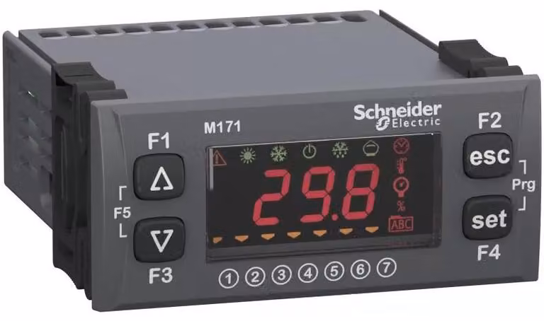 Controllore PLC Schneider Electric, Modicon M171 Optimized, 22 I/O, Modbus, 24 V CC, da 12 V CA a 24 V CA, montaggio a pannello TM171OFM22R