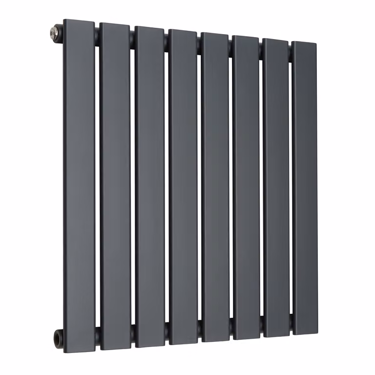 Radiatore di Design Orizzontale Piatto - Antracite - 595mm x 560mm (Pannello Singolo) - Sterling Arlie by Hudson Reed