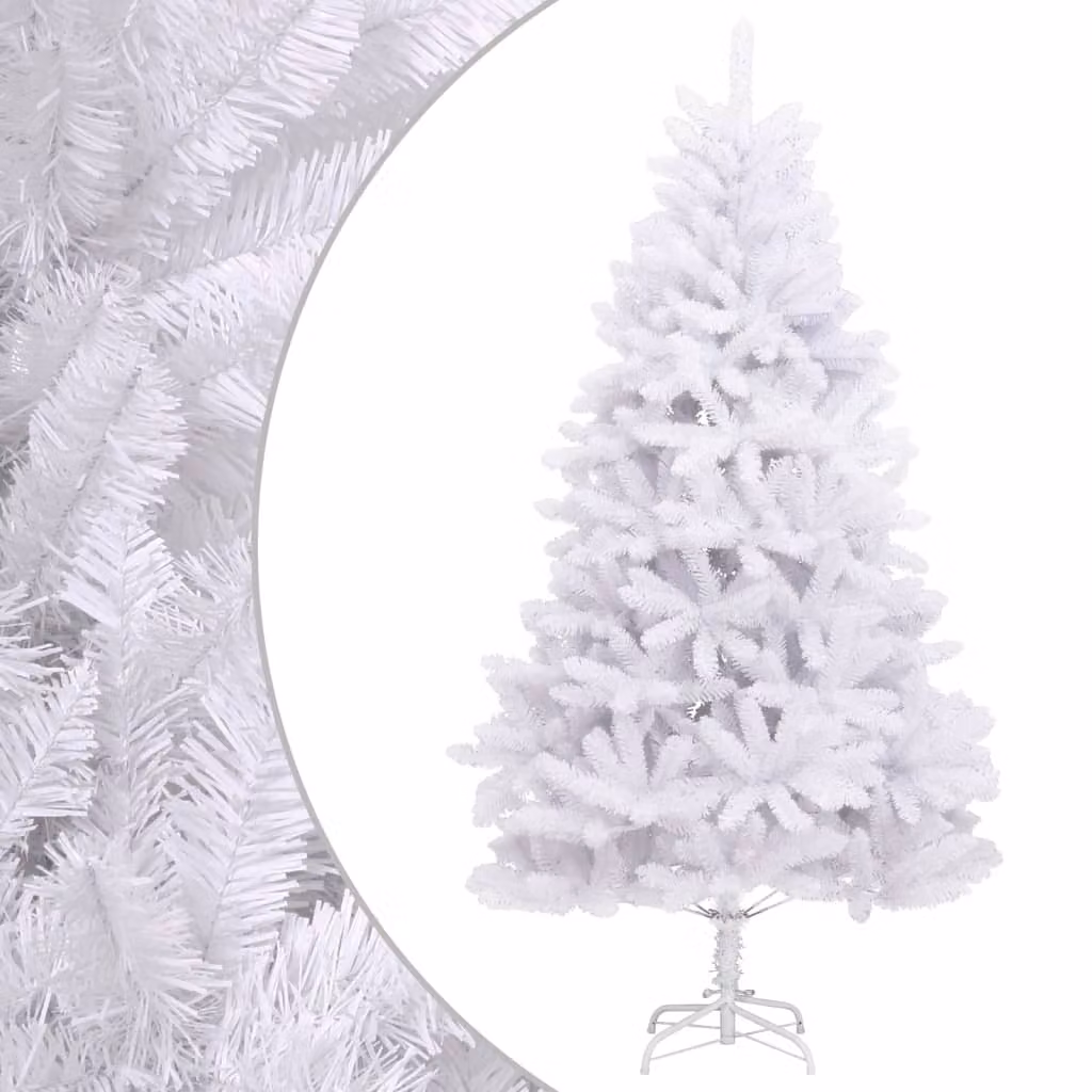 Maison Exclusive - Albero di Natale artificiale pieghevole con supporto, colore bianco, altezza 180 cm