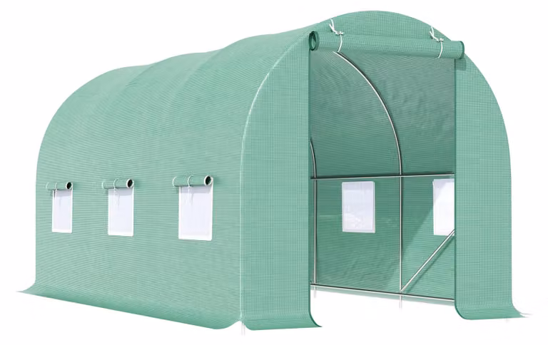 Serre - Strutture per serre - Vasi per coltivazione - Tunnel in plastica - Tunnel agricoli - Struttura in acciaio zincato resistente