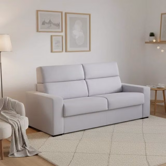 Divano Letto Casabona 2 Posti Moderno con Copertura Sfoderabile Grigio L: 180 cm, P: 95 cm – 1