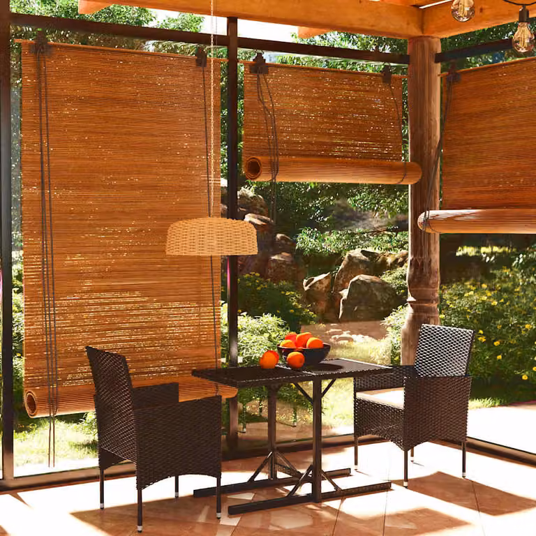 Set Mobili da Giardino 3 Pezzi vidaXL in Polyrattan e Vetro Nero con Tavolo Rettangolare