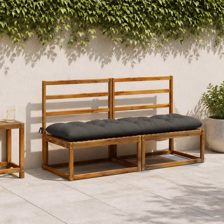 vidaXL Cuscino per panchina VIANEN 100% Poliestere Antracite