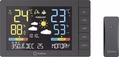 Renkforce Digitale-Wetterstation Schwarz (RF-4883632)